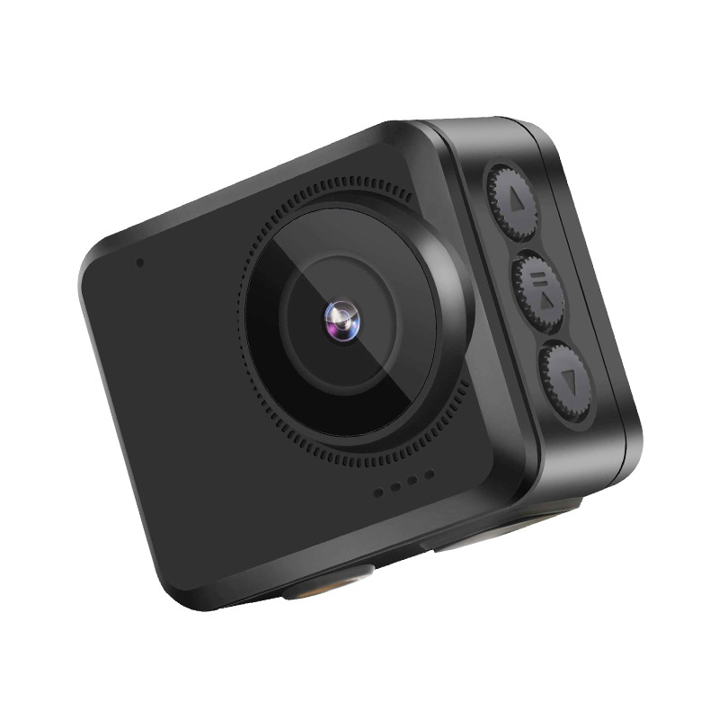 Cameră de acțiune 4K cu stabilizare electronică a imaginii, rezistentă la apă, Wi-Fi, control de la distanță prin telefon, 64GB