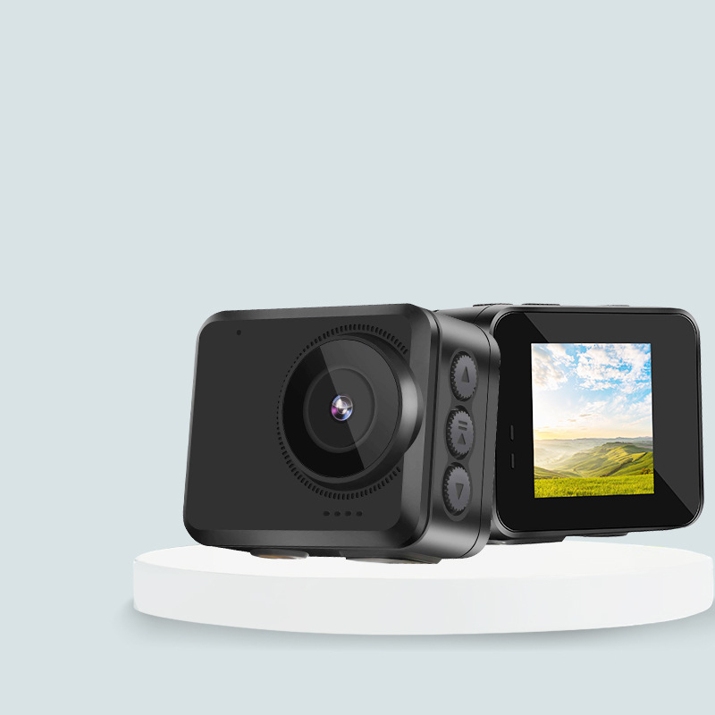 Cameră de acțiune 4K cu stabilizare electronică a imaginii, rezistentă la apă, Wi-Fi, control de la distanță prin telefon, 64GB