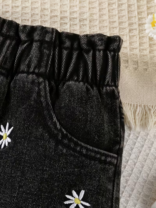 Κοριτσίστικα τζιν σορτς για το καλοκαίρι, ελαφριά και άνετα, χαλαρή γραμμή, καθημερινά