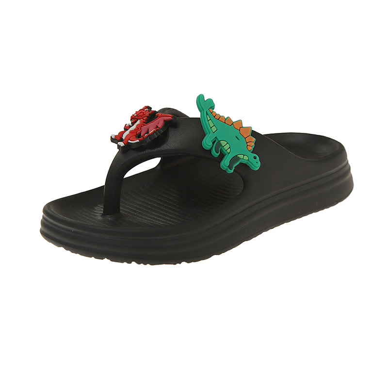 Dinosaurus karikatura flip-flopi s debelim potplatom za unutarnju i vanjsku upotrebu, protuklizne i otporne na habanje, za djecu predškolske dobi