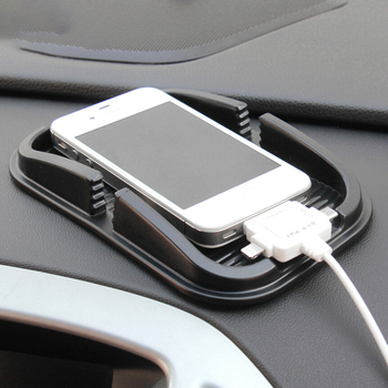 Suport pentru telefon auto multifuncțional cu slot pentru două SIM-uri, suport pentru navigație și pernă anti-alunecare pentru bord