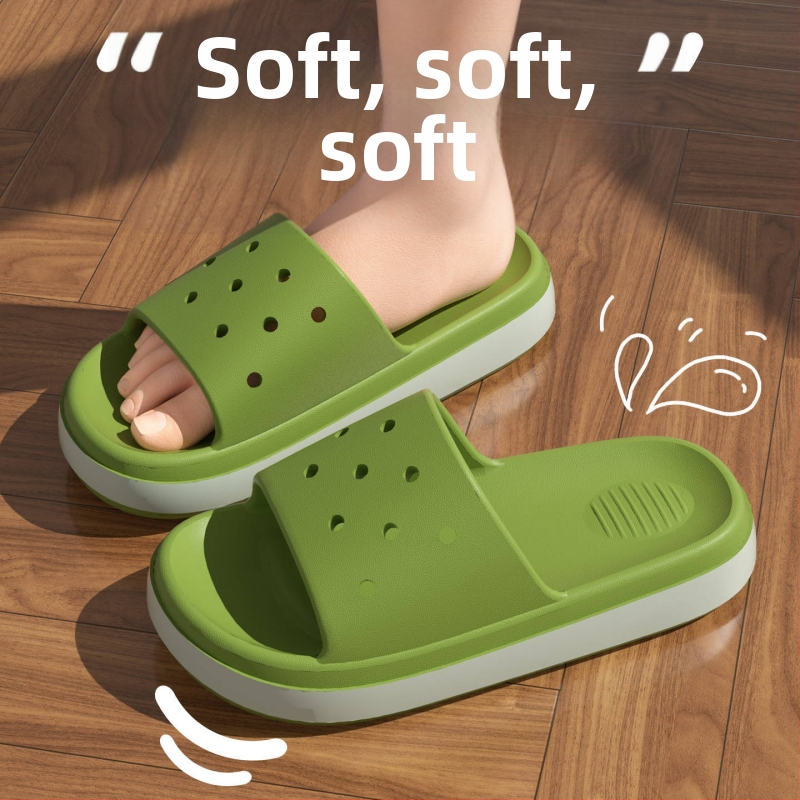 Dječje ljetne papuče za unutarnju i vanjsku upotrebu, unisex EVA sandale, uzorak blok boja, model NKE501