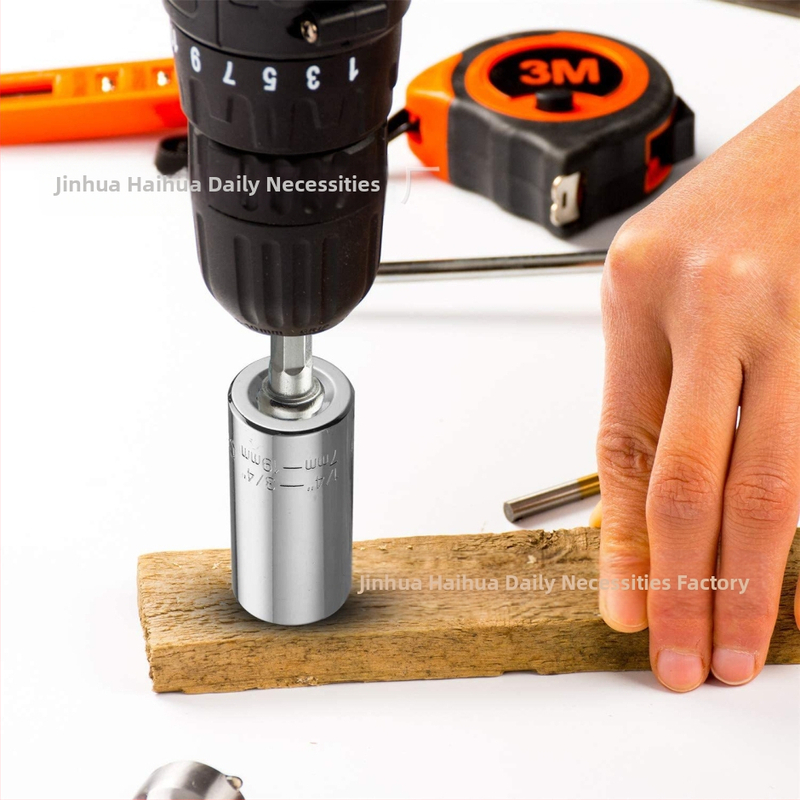 Kromirani univerzalni socket ključ, krom-vanadij čelik, metrički i inčni, 7–19 mm