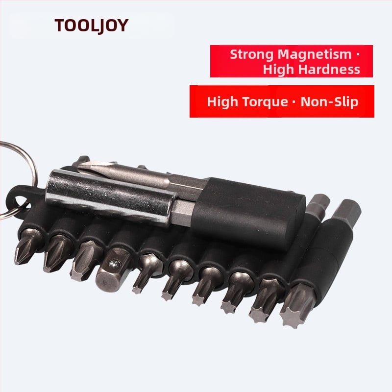 Prenosný set bitov skrutkovača 25 mm: Torx, Philips/Pozidriv a ploché hlavy, viacúčelový