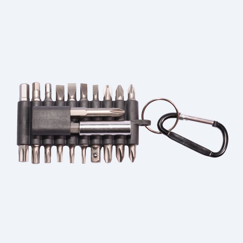 Prenosný set bitov skrutkovača 25 mm: Torx, Philips/Pozidriv a ploché hlavy, viacúčelový