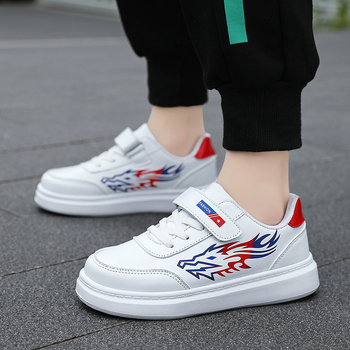 Čierne detské bežecké tenisky s plochou podrážkou, na suchý zips, unisex