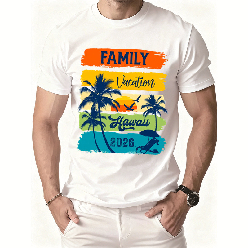 Αντρική Χριστουγεννιάτικη μπλούζα T-shirt με εκτύπωση, κοντό μανίκι, στυλ Ins