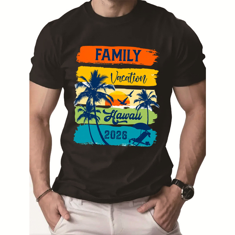 Αντρική Χριστουγεννιάτικη μπλούζα T-shirt με εκτύπωση, κοντό μανίκι, στυλ Ins