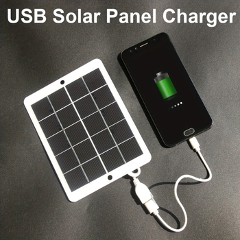 Panou solar monocristalin de 3W pentru încărcarea telefonului mobil, baterie externă portabilă pentru exterior