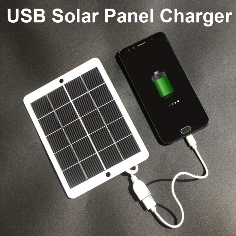 Panou solar monocristalin de 3W pentru încărcarea telefonului mobil, baterie externă portabilă pentru exterior