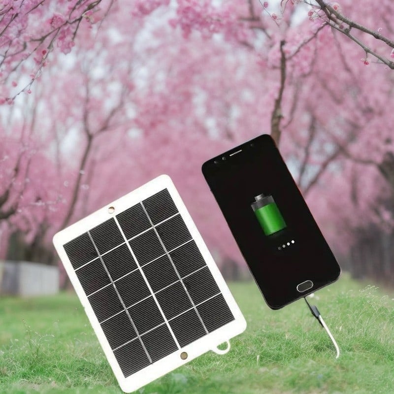 Panou solar monocristalin de 3W pentru încărcarea telefonului mobil, baterie externă portabilă pentru exterior