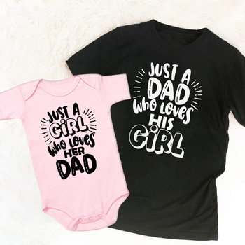 Tricou de familie cu imprimeu litere – pentru tată și copil
