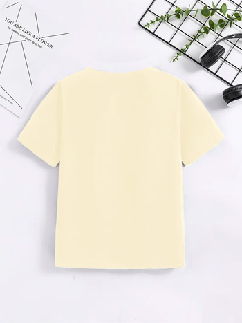 Unisex παιδικό T‑shirt καλοκαιρινό με 3D ψηφιακή εκτύπωση, στρογγυλός λαιμός, κοντά μανίκια