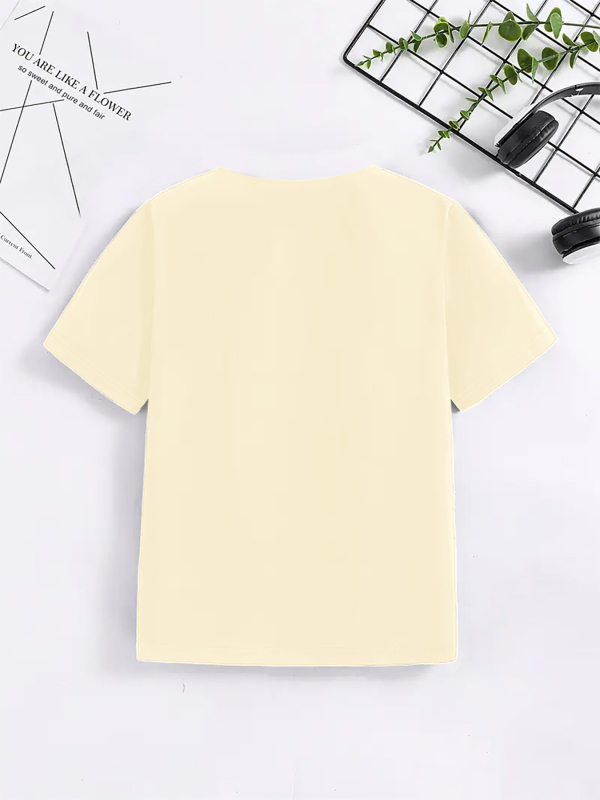 Unisex παιδικό T‑shirt καλοκαιρινό με 3D ψηφιακή εκτύπωση, στρογγυλός λαιμός, κοντά μανίκια