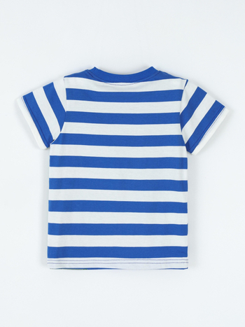 Παιδικό καλοκαιρινό κοντομάνικο T‑shirt με κέντημα κροκοειδούς, στρογγυλός λαιμός, δυτικό στυλ