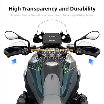 BMW R1300GS kryt riadidiel s nastaviteľnou výškou a priehľadným štítom pre modely 23–24