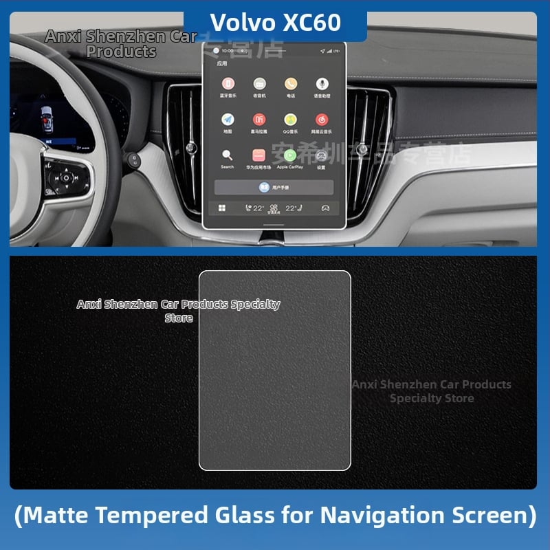Volvo XC60 Ochranná fólia pre centrálny displej a prístrojovú dosku, TPU fólia pre interiér vozidla