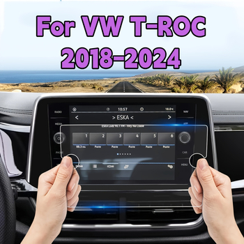 8-palcový PET flexibilný ochranný film na navigačný displej s plným krytím pre Volkswagen T-Roc (2018–2024)