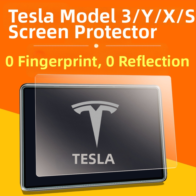 Ochranné sklo obrazovky centrálnej konzoly Tesla Model 3 pre displeje Y/X/S – proti odtlačkom prstov a proti oslneniu