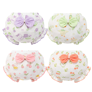 Chiloți pentru copii din bumbac, unisex, antibacteriali, imprimeu cu desene animate, 100% bumbac