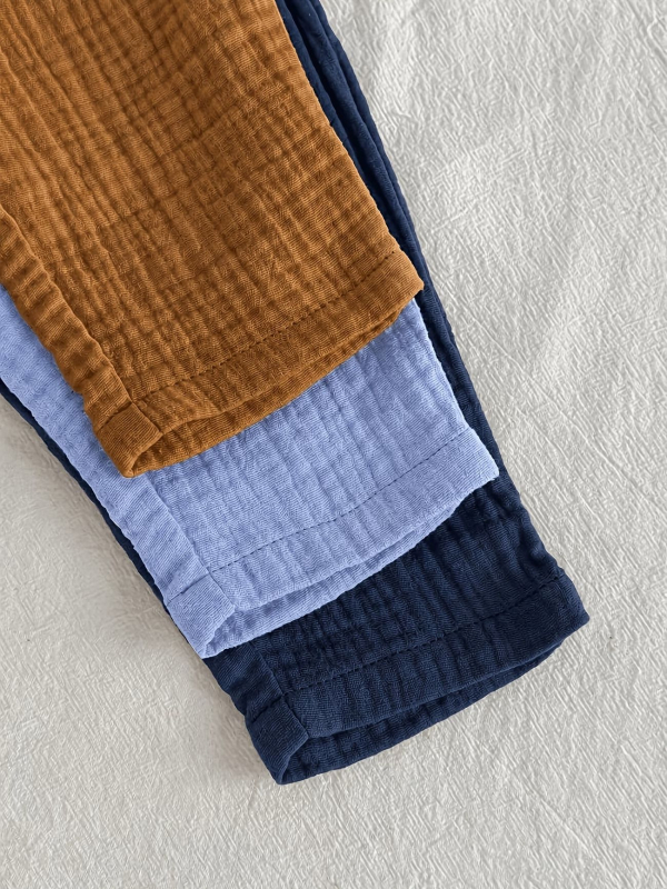 Set de pantaloni pentru copii, vară, talie elastică, țesătură tricotată ușoară