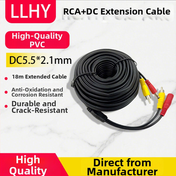RCA-DC audio predlžovací kábel s integrovaným napájaním pre auto – AHD