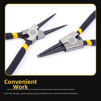 Clește pentru inele circlip, interne și externe, cu fălci drepte, dimensiuni 5–13 inch