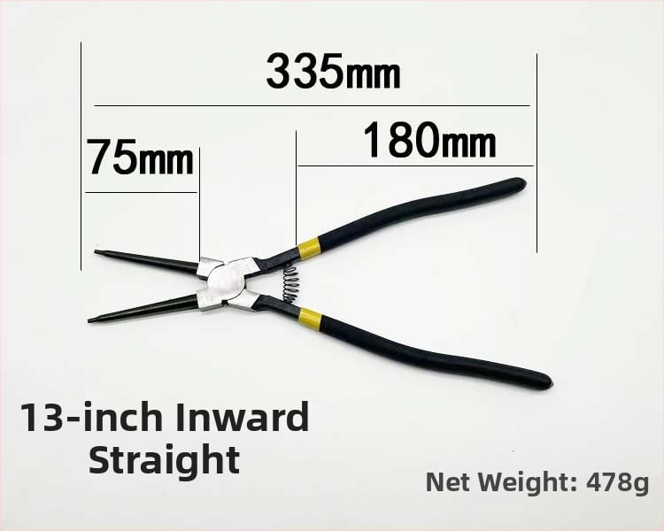 Clește pentru inele circlip, interne și externe, cu fălci drepte, dimensiuni 5–13 inch