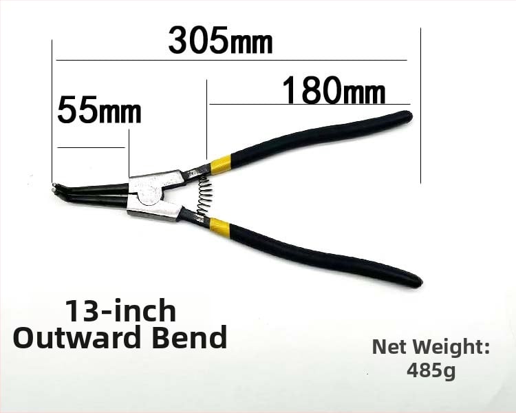 Clește pentru inele circlip, interne și externe, cu fălci drepte, dimensiuni 5–13 inch