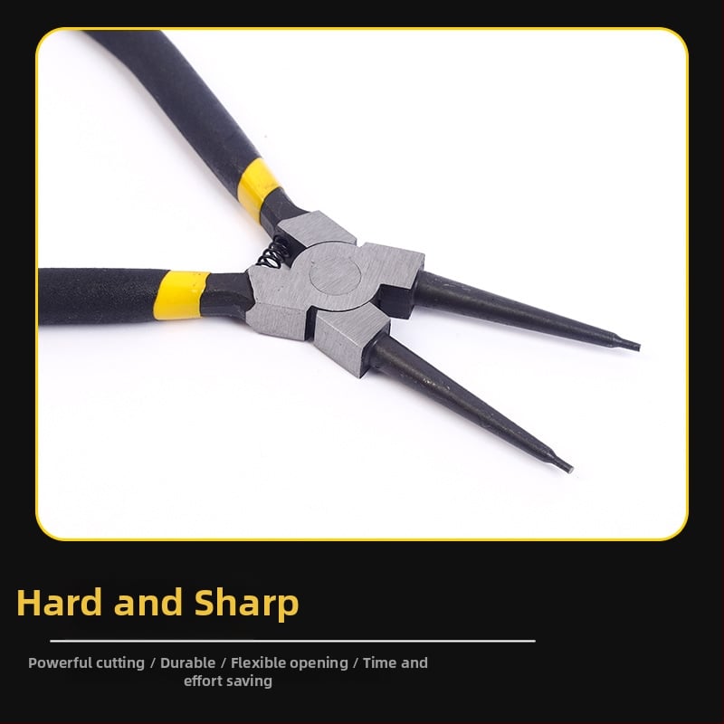 Clește pentru inele circlip, interne și externe, cu fălci drepte, dimensiuni 5–13 inch