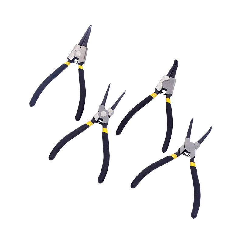 Clește pentru inele circlip, interne și externe, cu fălci drepte, dimensiuni 5–13 inch