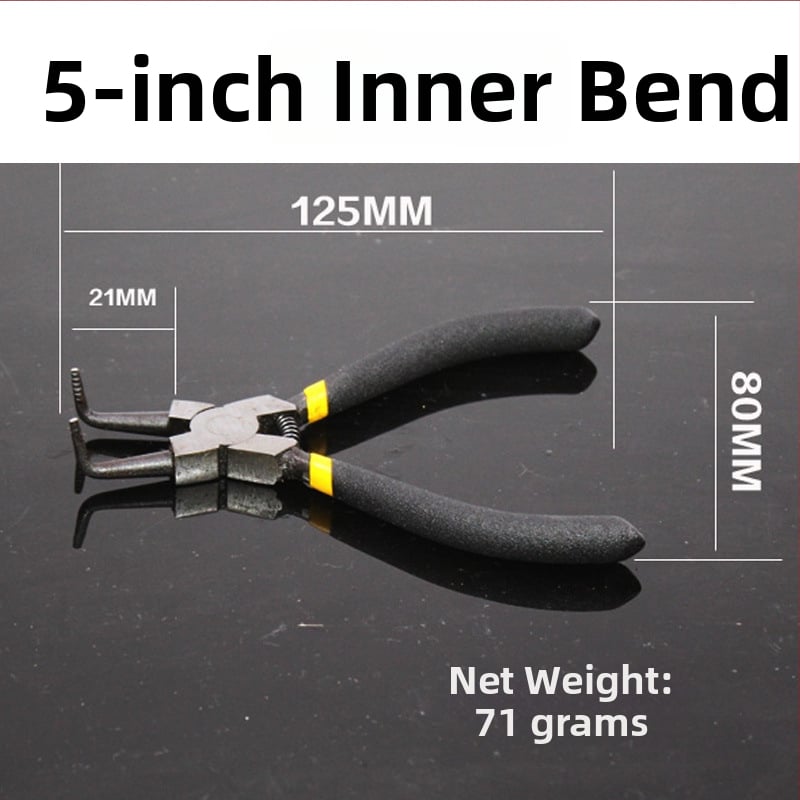 Clește pentru inele circlip, interne și externe, cu fălci drepte, dimensiuni 5–13 inch