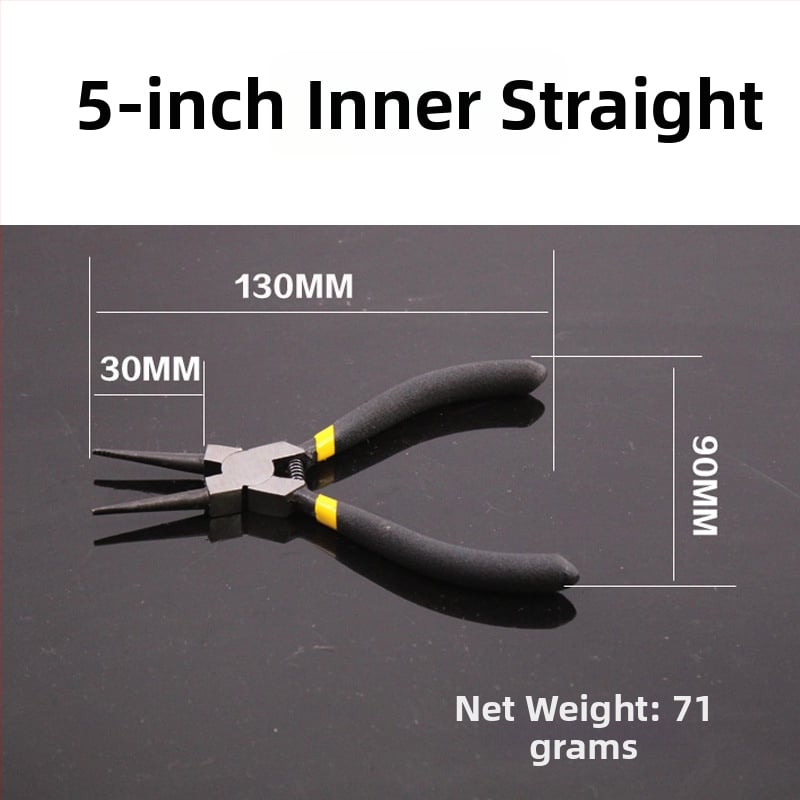Clește pentru inele circlip, interne și externe, cu fălci drepte, dimensiuni 5–13 inch