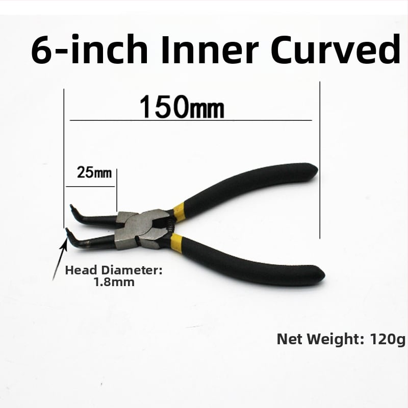 Clește pentru inele circlip, interne și externe, cu fălci drepte, dimensiuni 5–13 inch