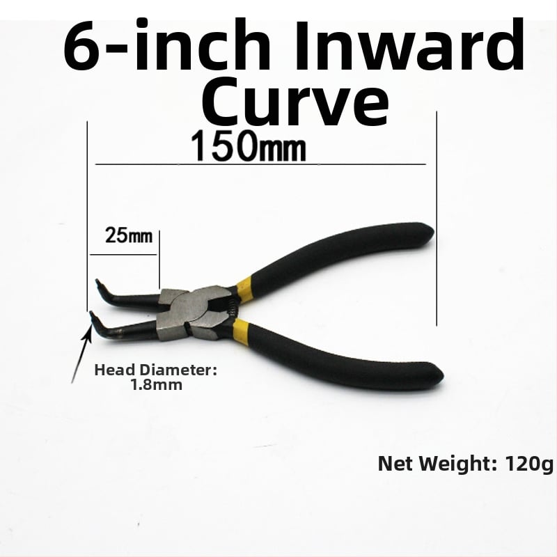Clește pentru inele circlip, interne și externe, cu fălci drepte, dimensiuni 5–13 inch