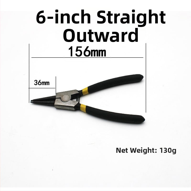 Clește pentru inele circlip, interne și externe, cu fălci drepte, dimensiuni 5–13 inch