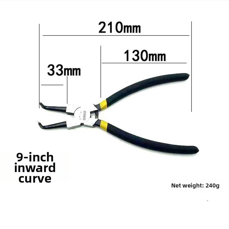Clește pentru inele circlip, interne și externe, cu fălci drepte, dimensiuni 5–13 inch