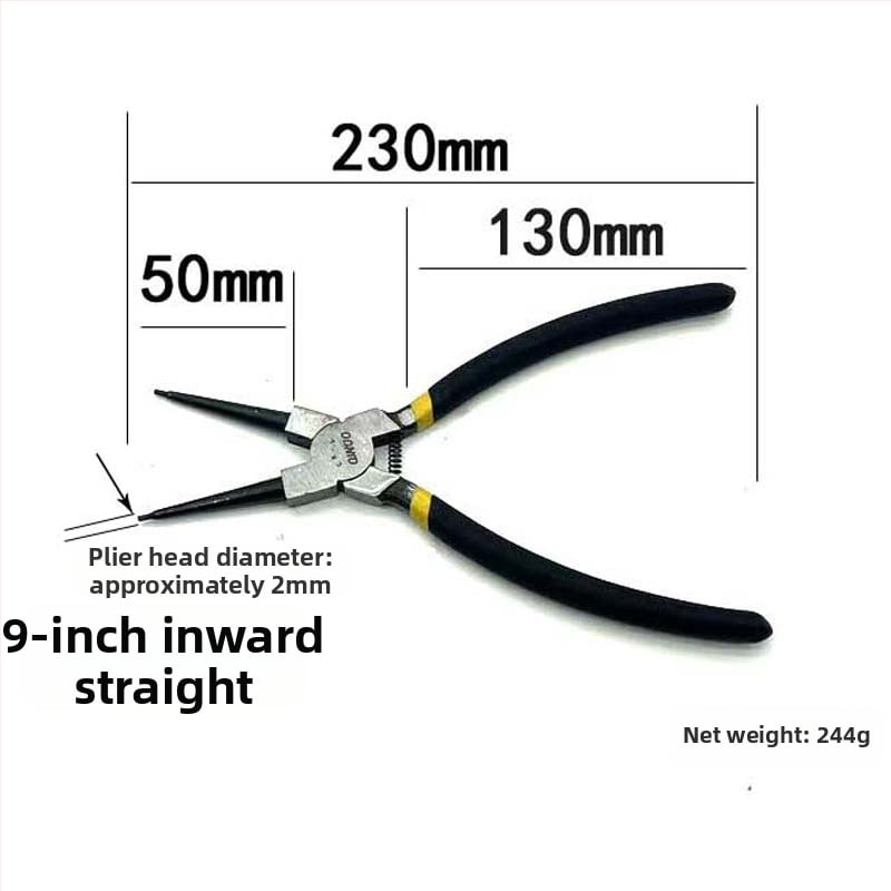 Clește pentru inele circlip, interne și externe, cu fălci drepte, dimensiuni 5–13 inch