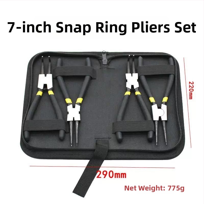 Clește pentru inele circlip, interne și externe, cu fălci drepte, dimensiuni 5–13 inch