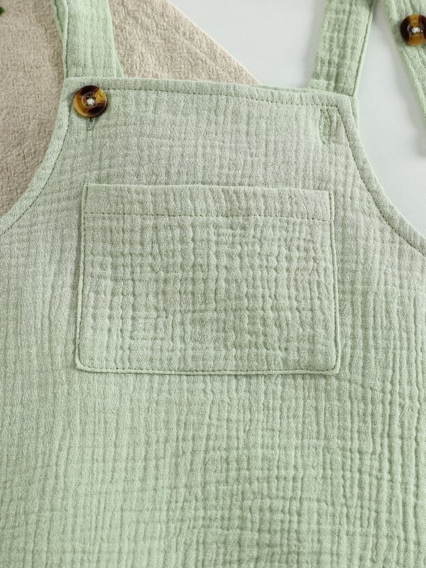 Παιδικές σαλοπέτες με τιράντες από corduroy, unisex, άνοιξη-φθινόπωρο, πολύχρωμες, κορεατικού στυλ casual