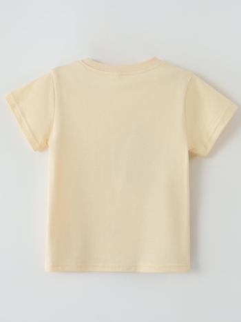 Παιδικό κοντομάνικο T‑shirt με στρογγυλό λαιμό, χαριτωμένο σχέδιο με κινούμενα σχέδια