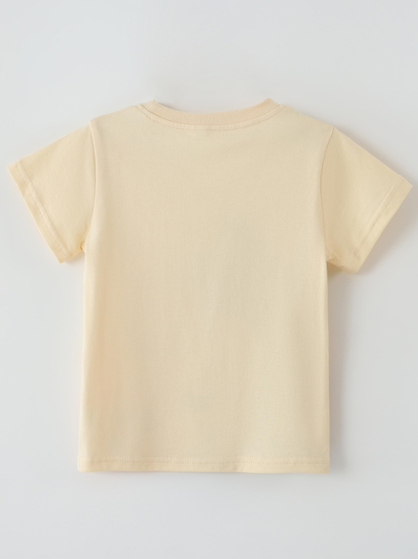 Παιδικό κοντομάνικο T‑shirt με στρογγυλό λαιμό, χαριτωμένο σχέδιο με κινούμενα σχέδια