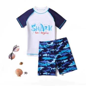 Set de costume de baie pentru copii, pentru băieți cu vârsta cuprinsă între 3-6-12 ani, în stil desen animat, costum de baie de vară pentru copii mici