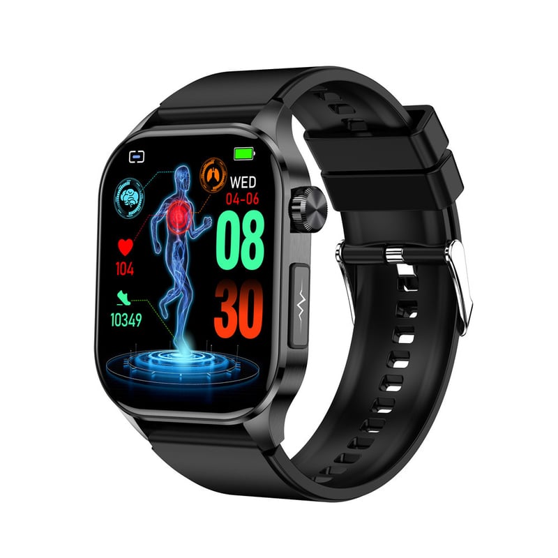 Novi prekogranični pametni sat ET580 nudi Bluetooth pozive, EKG i ne nudi nikakve funkcije mjerenja (šećer u krvi, mokraćna kiselina, lipidi u krvi, tjelesna temperatura ili vježbanje)
