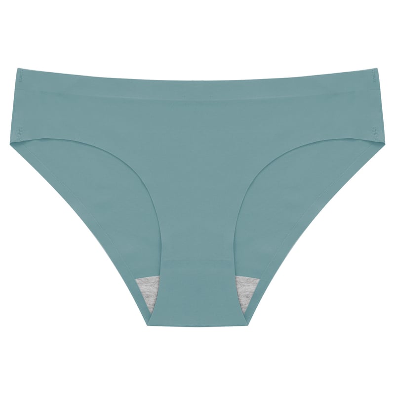 Új női jégselyem bikini, középderekú, varrás nélküli, plus size, dopaminnal, lélegző, gyorsan száradó, háromszög alakú