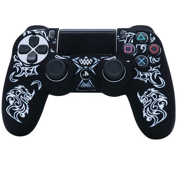 Θήκη σιλικόνης για χειριστήριο Kirin PS4, θήκη χειριστηρίου κινέζικου τύπου, αντιολισθητική θήκη σιλικόνης, θήκη σιλικόνης με χάραξη λέιζερ για PS4