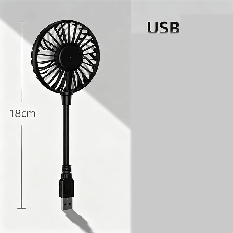 Mini ventilator USB, silențios, pliabil, flexibil, pentru birou, cămin, acasă, utilizare pe calculator și uz general
