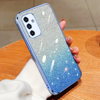 Futrola za telefon Samsung A16, novi model, kompatibilna s A15, A52, silikonska, M54, A22, A73, galvanizirani gradijentni brokat, 56