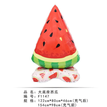 Baloane hawaiene cu pepene verde, ananas, avocado și lămâie într-un design estival pentru zile de naștere și decorațiuni pentru evenimente