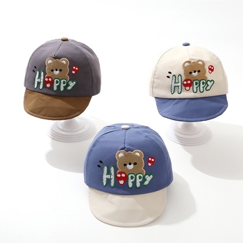 Παιδικό καπέλο μπέιζμπολ Hoppy Bear με μαλακή γείσο, κορεατικό στυλ, ηλιοπροστασία